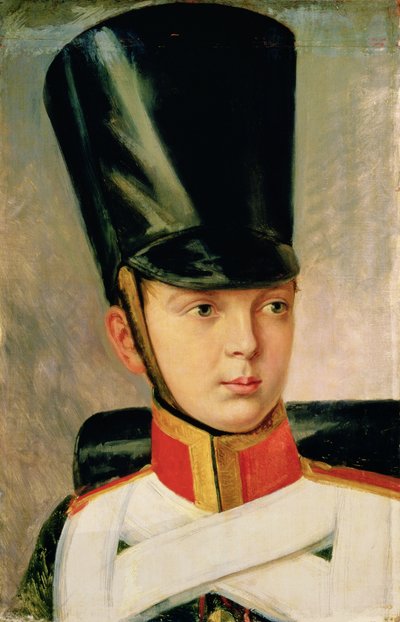 Porträt von Kronprinz Alexander Nikolajewitsch (1818-81), 1830 von Aleksandr Ivanovic Zauervejd